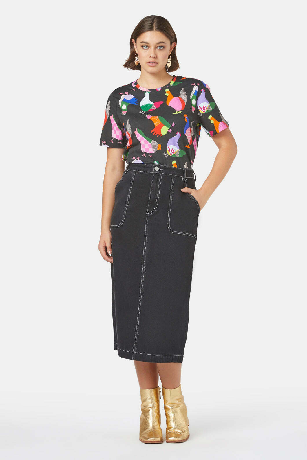 Midnight Denim Skirt
